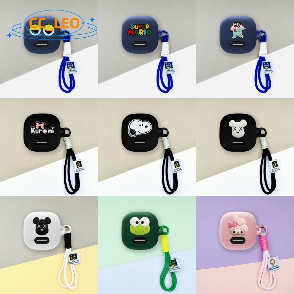 Dành Cho Anker Soundcore Liberty 4 NC Ốp Lưng Sanrio Snoopy Dễ Thương Dây Chuyền Charm Silicone Mềm 