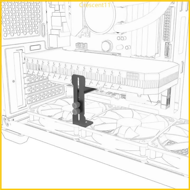 Crescent11 GPU Hỗ trợ Giá đỡ GPU Giá đỡ GPU Có thể điều chỉnh GPU Sags Giá đỡ Card đồ họa