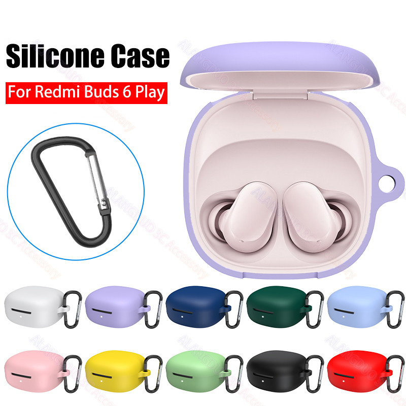 Ốp Lưng Silicon Cho Redmi Buds 6 Chơi Vỏ Bảo Vệ Chống Rơi Vỏ Tai Nghe Hộp Sạc Cho Redmi Buds 6Play