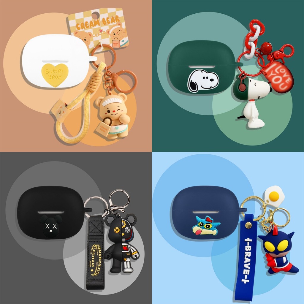 For Shokz OpenDots One (E310) Case Shokz OpenDots One Cute Snoopy Keychain Cartoon Creative Bear Pen