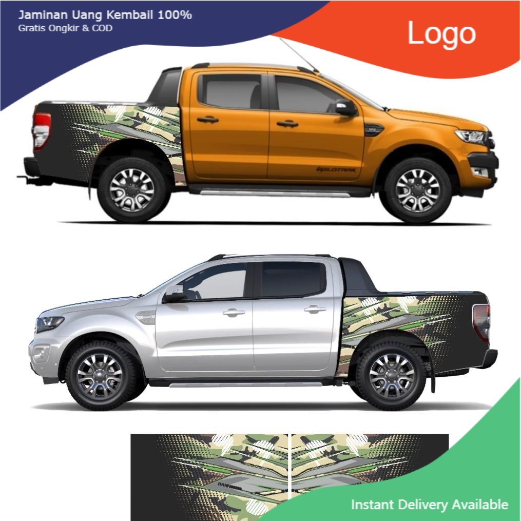 TEM dán sườn xe bán tải 4x4,truck,wildtrack các loại xe Mazda BT_50,Toyota Hilux, Chevrolet Colorado