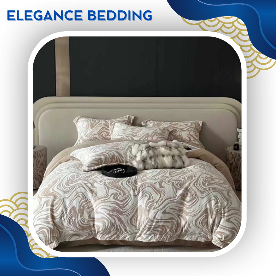(L41042)Bộ Chăn Ga Gối Chất Liệu Nỉ Nhung Siêu Đẹp Với Công Nghệ Tạo Hình Bắt Mắt  - Elegance Beddin