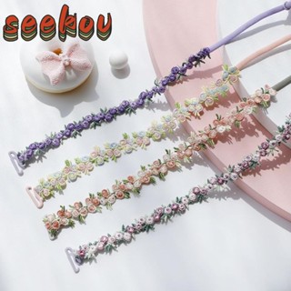  Seekov 1 cặp Dây đeo áo ngực hoa Dây đeo vai hoa đàn hồi Dây đeo đồ lót Polyester chống trượt có thể điều chỉnh mềm mại Váy dự tiệc cưới 