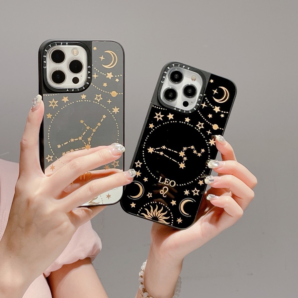 Marta Olga Klara Zodiac Star Sign Mirror Phone Case cho iPhone 18 17 16 15 14 13 12 11 Pro Max Plus 
