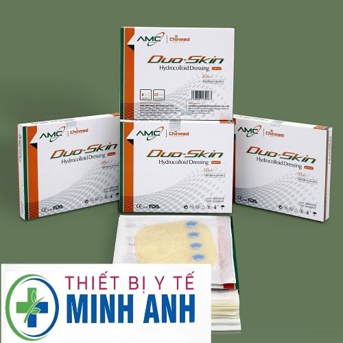 Miếng dán hút dịch chống loét DUO-SKIN Hydrocolloid dressing (Thin) 10x10cm (Băng dán Duo -Skin Hydr