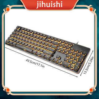 Bàn phím game thủ Bàn phím chơi game USB Bàn phím máy tính có dây Bàn phím LED Bàn phím phát sáng có dây Bàn phím 104