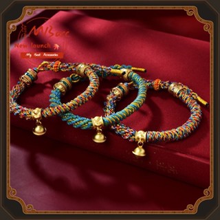 Phụ Kiện Phong Cách Tây Tạng Sáu Xương Mantra Dây Tay Nhiều Màu Sắc Dây Dệt Tay Dây Đỏ Vòng Tay Nam Nữ Vòng Tay