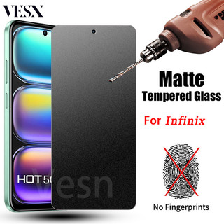  Kính cường lực chống vân tay mồ hôi màu nhám Cho Infinix Hot 50 50i 40 40i 30 30i Play NFC Note 40 40X 30 VIP 30i Smart 9 8 7 HD GT 20 10 Pro 4G 5G 2024 