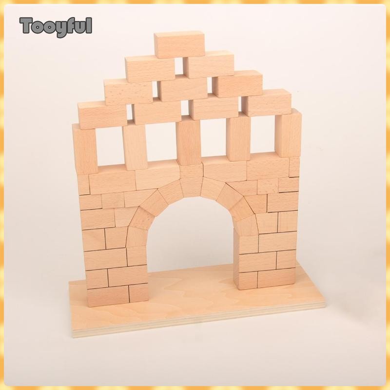 Bộ đồ chơi khối gỗ cầu La Mã Tooyful Giáo dục 2-4 năm