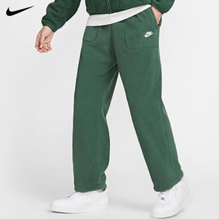 Nike SPORTSWEAR CLUB Nam Rocker Quần Lông Cừu Thêu Logo Chân Thẳng Ấm Áp Thể Thao Quần Thường Ngày FZ0900