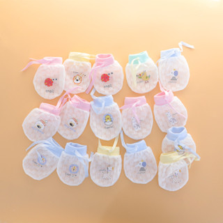 Găng tay lụa băng chống trầy xước cho bé, găng tay có độ đàn hồi cao có thể điều chỉnh cho bé, găng tay bảo vệ trẻ sơ sinh mẫu hè