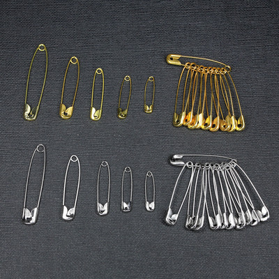 Bộ 50 Vàng Bạc Kim Loại An Toàn Chân DIY Chống Rỉ Khóa Pin Kim Loại Trâm Huy Hiệu