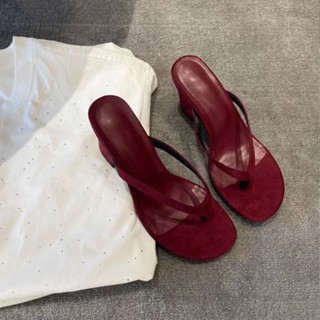 Giày cao gót nữ kích thước lớn, mũi hở, gót chunky, đế cao su, kích thước 35-42