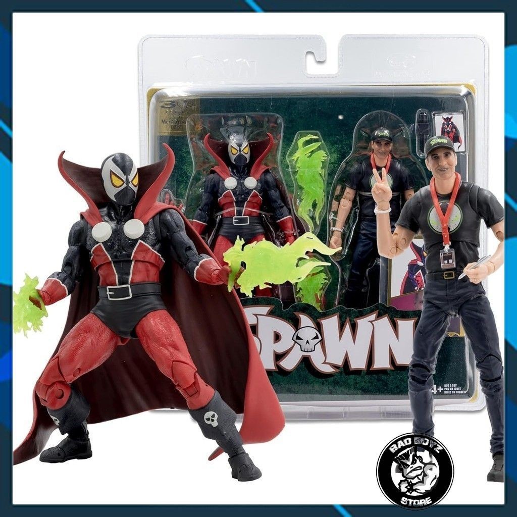 Mô hình McFarlane 🦇 Spawn 7-inch 🦇 Spawn & Todd McFarlane 2-pk (30 years)