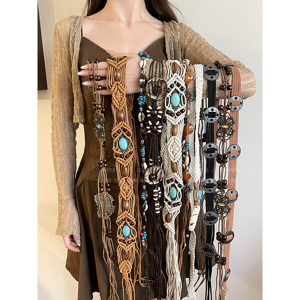 Dây Thắt Lưng Thời Trang WEILI Style Boho Retro Cho Nam Giới và Nữ Giới