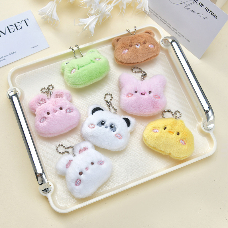 🧚🏻‍♀️Ganten🧚🏻‍♀️Móc khoá kêu chíp chíp, móc cài balo bông Gấu layla