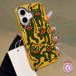 Ốp Điện Thoại Ếch Lạ Cho IPhone 16 16 16Pro 16Plus 16Pro Max 11 12 13 14Plus 15Pro XR XS Max 7 8Plus Vỏ Điện Thoại Cô Gái Bạn Bè SP