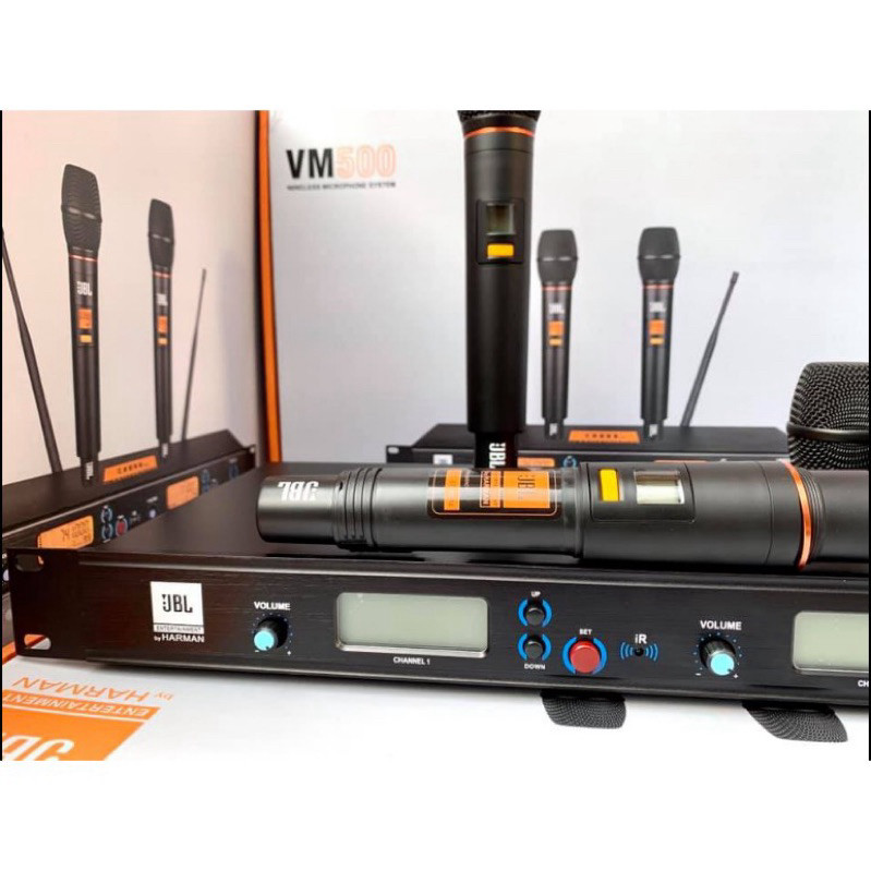 Micro không dây JBL VM500 ( Hàng nhập khâu loại 1 ), tự ngắt, cảm ứng nhiệt  - Hoàng Nhật