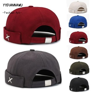 YYDIANNAWU  Mũ Docker không vành, Mũ vòm cổ điển màu trơn có thể điều chỉnh, Mũ beanie dưa hấu kiểu giặt ngoài trời mùa đông