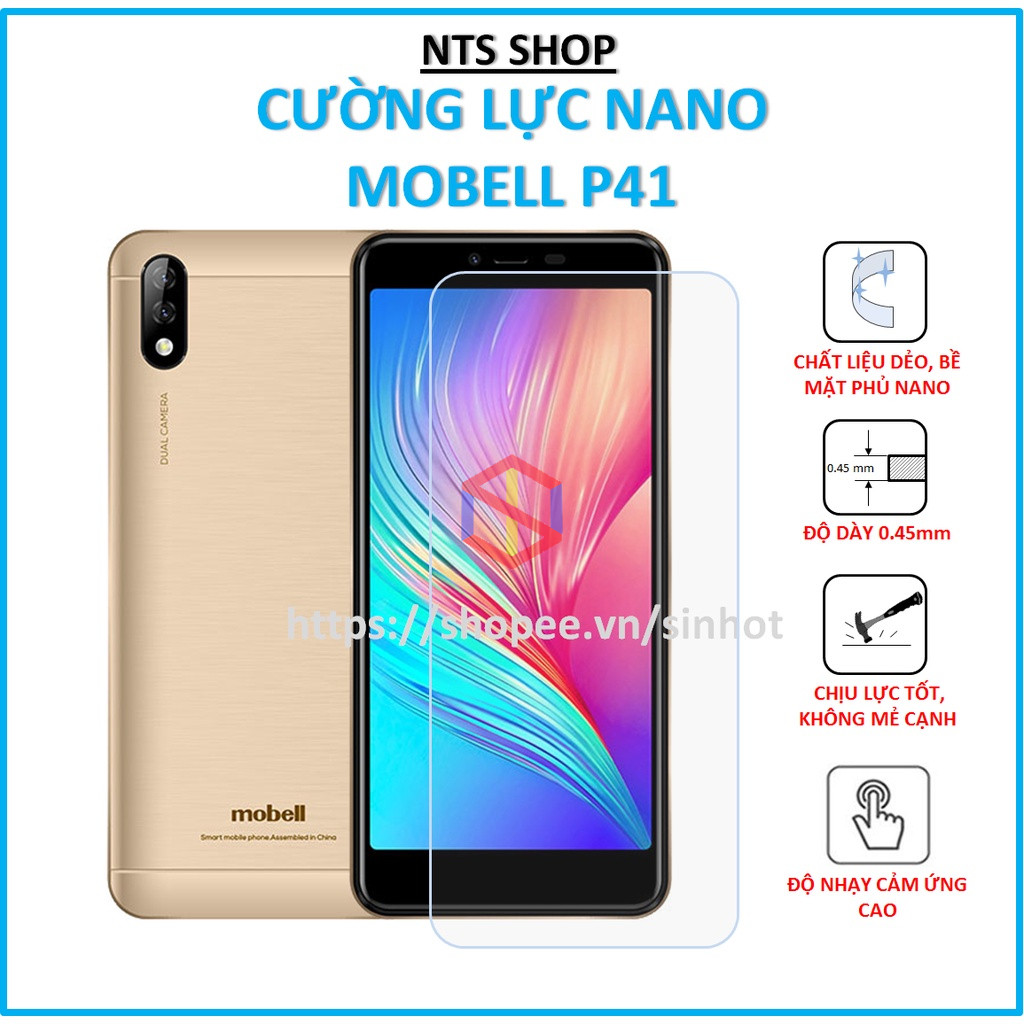 Dán cường lực dẻo bảo vệ màn hình Mobell P41 ilistore