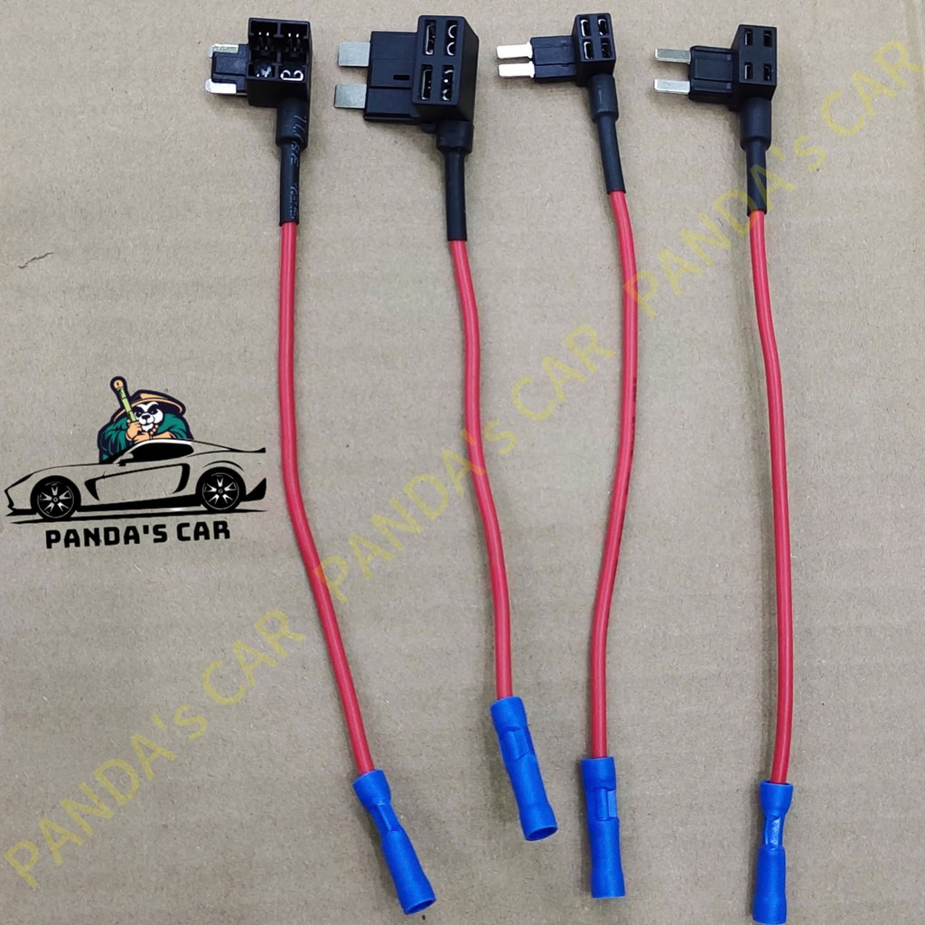 Dây chia cầu chì ô tô đủ 4 chân, dây cầu chì cắm thêm, dây nối cầu chì ô tô