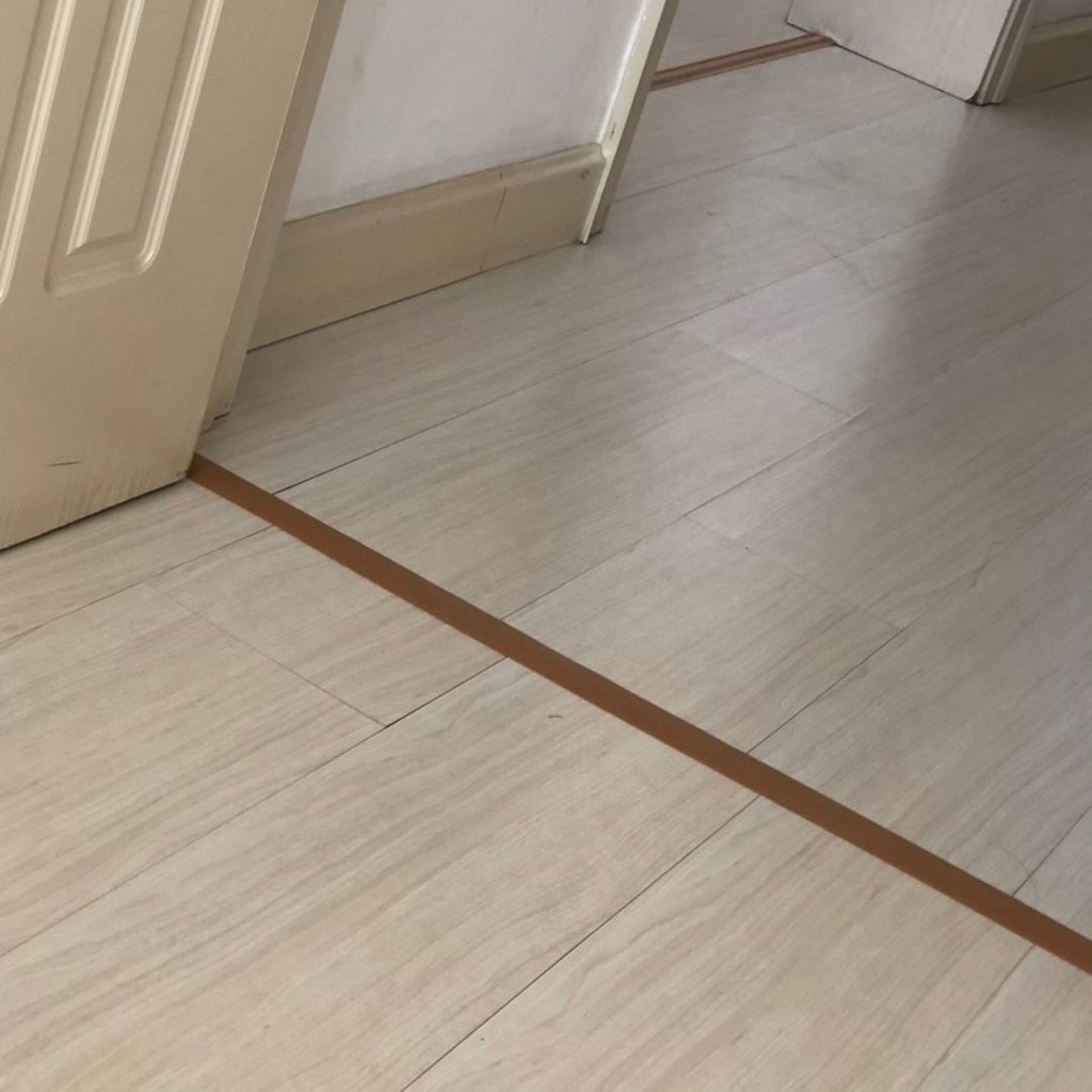 Dải dán Ngưỡng Cửa gạch lát sàn phòng gia dụng bằng gỗ tự dán cạnh ép cửa phòng ngủ