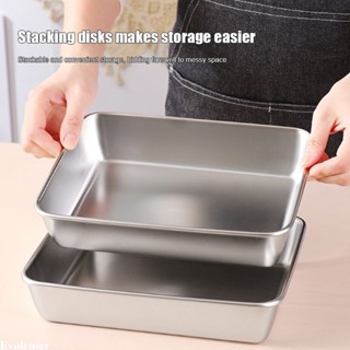  ✨✨Hộp đựng thực phẩm bằng inox 410 có  Cỡ Lớn Khay hấp hình chữ nhật 