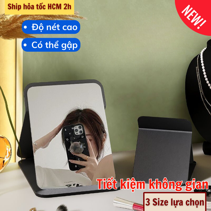 Gương Mỹ Phẩm Gấp Gọn Joful Home, Thiết Kế Điều Chỉnh Độ Nghiêng, Tiện Dụng.