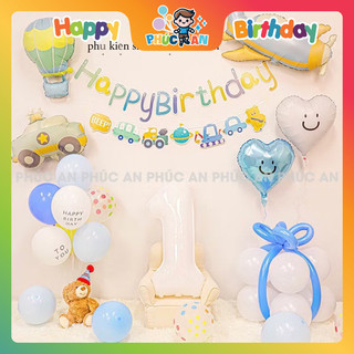 Bóng phao số 40cm mừng sinh nhật hpbd phụ kiện sinh nhật Phúc An