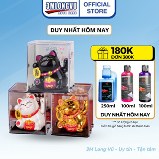 Mèo thần tài may mắn Mini vẫy tay năng lượng mặt trời - 3M LongVu