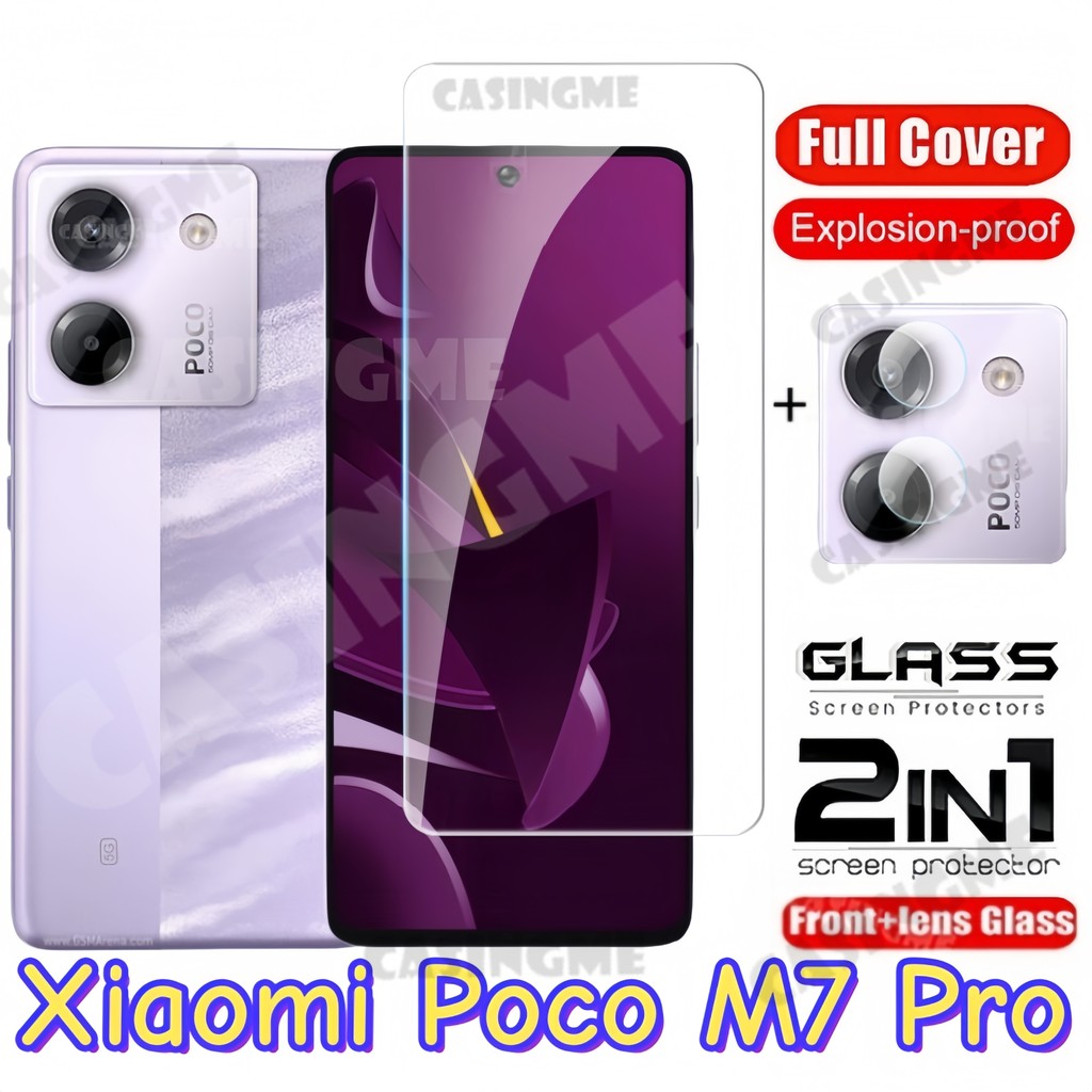Dành Cho Xiaomi Poco M7 Pro 5G 2024 Full Cover Kính Cường Lực Flim Cho Xiaomi Poco M7 Pro 5G Poco M 
