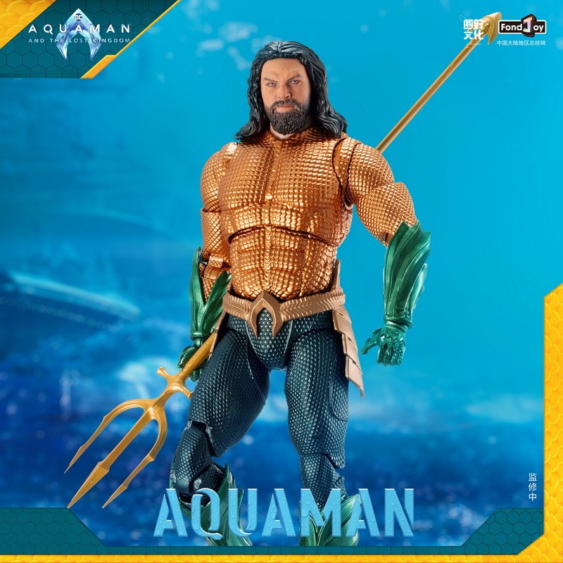 Fondajoy 1 / 9 DC Justice League AQUAMAN sưu tầm hình khớp nối nhân vật hành động poseable figure mo