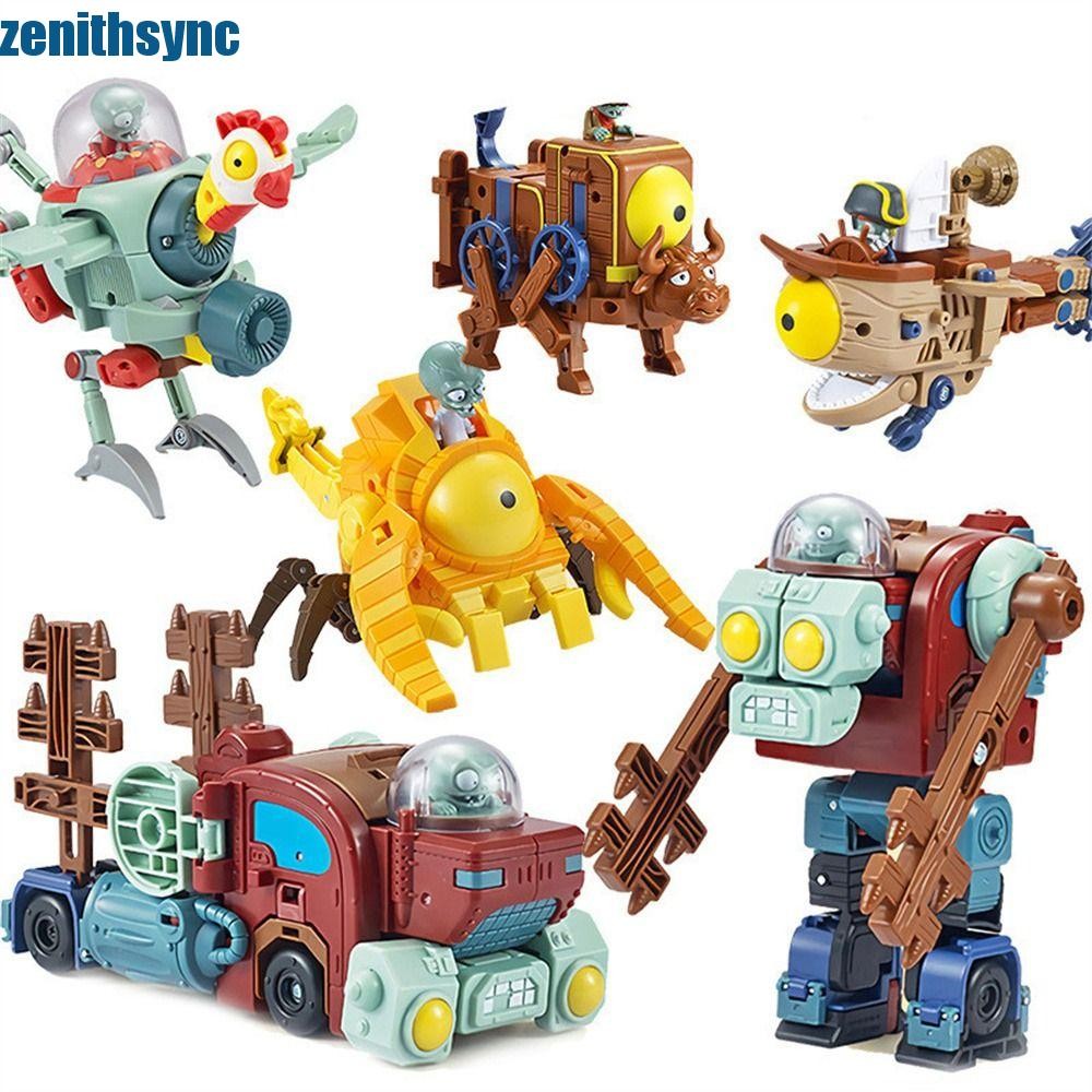 ZENITHSYNC Zombie Robot Doll, Đồ chơi mô hình Biến hình thực vật biến hình Zombie, Đồ chơi trẻ em Bộ