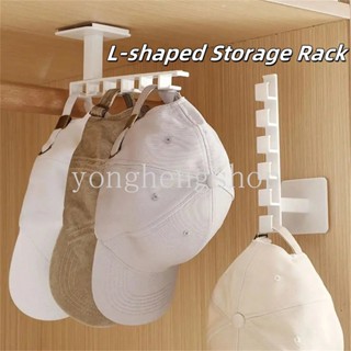 Hình Chữ L 6 Móc Mũ Bóng Chày Giá Để Đồ Đa Năng Đấm Nón Miễn Phí Móc Treo Tiết Kiệm Không Gian Phụ Kiện Tóc Lưu Trữ Giá Đỡ Tủ Quần Áo Người Tổ Chức