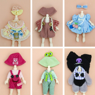 17cm Quần Áo Búp Bê Retro Quần Ngắn Đầm DIY Phụ Kiện