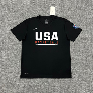 Usa Dream Team Vai Quốc Huy Quốc Gia Nhanh Khô Áo Thun Ngắn Tay Thế Vận Hội Paris Đội Mỹ Huấn Luyện Bóng Rổ Phù Hợp Với James Curry Bộ Đồ Chụp Thể Thao Khởi Động