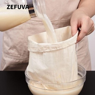  Túi lọc ZEFUVA Túi pha lạnh Vải phô mai căng Túi đựng khăn phô mai có thể tái sử dụng Trà Sữa chua Cà phê Hạt Túi sữa 