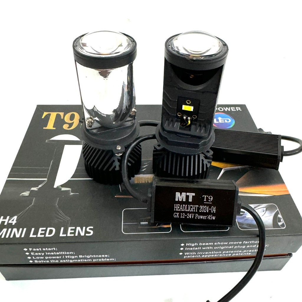 Đèn Pha LED Bi Cầu Mini H4 T9 Công suất 35w