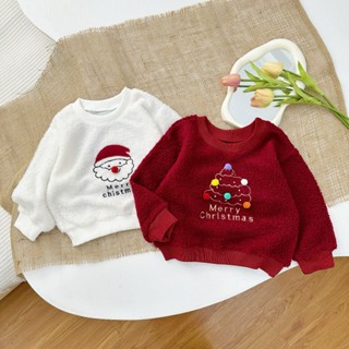  Áo noel cây thông chất lông cao cấp mềm mịn cho bé trai bé gái  Áo thun dài tay cho bé từ 8-20kg 