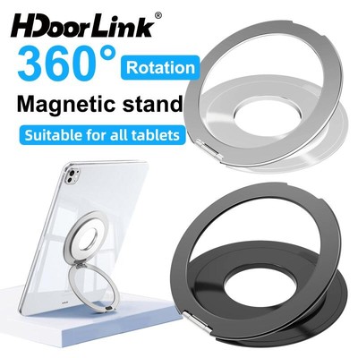 Giá đỡ máy tính bảng từ tính đa năng HdoorLink cho giá đỡ miếng đệm 360 ° Giá đỡ vòng nhãn dán từ tính xoay