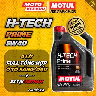 [MTVV] Dầu nhớt xe ô tô MOTUL H-Tech PRIME 5W40 4 Lít ĐỘNG CƠ XĂNG & DẦU<END>