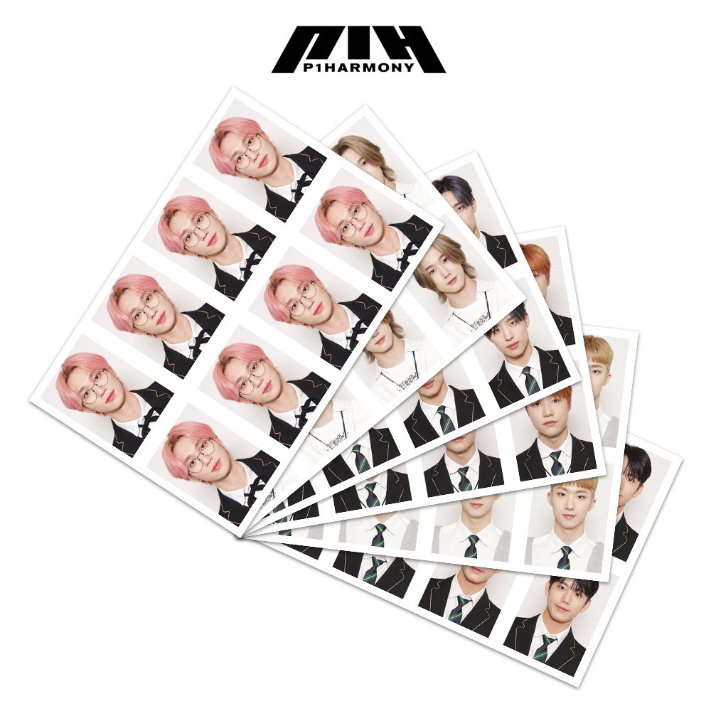 KPOP P1Harmony ID Ảnh Nhận Dạng Thẻ Photocards Trường HD Thẻ Tập Thể Giấy Chứng Nhận Ảnh 1 Inch Phot