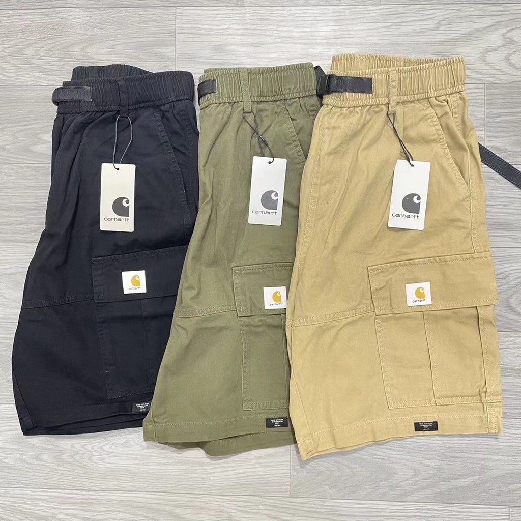Quần short nam Carhartt cotton nhiều túi, phù hợp mùa hè, có sẵn kích thước plus