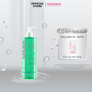Gel rửa mặt không chứa xà phòng giúp làm sạch nhẹ nhàng và loại bỏ dầu nhờn - TOPICREM AC Purifying Cleansing Gel 400ml