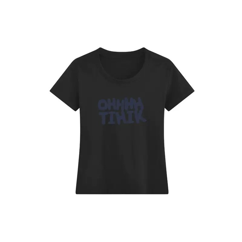 Áo thun cotton cổ tròn nguyên chất mùa hè Áo thun bó cơ bản Áo thun trẻ em siêu dễ thươngáo phông nữ | BigBuy360 - bigbuy360.vn