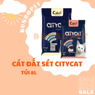  Cát Vệ Sinh Cho Mèo CityCat - Cát Đất Sét Khử Mùi Tốt 8L 