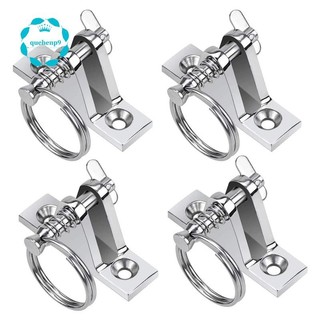 4 gói Marine Class Nylon Bimini Top 90° Bản lề sàn không gỉ có chốt và vòng 316 Giá bản lề sàn bằng thép không gỉ