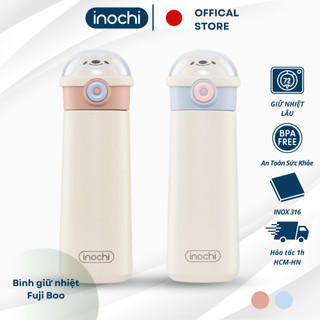  Bình nước giữ nhiệt inochi Bình giữ nhiệt Fuji Boo 500ml inox 316 cao cấp mang đi học văn phòng 
