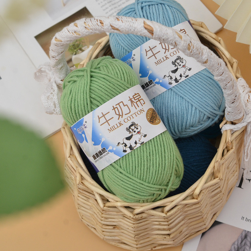Len milk bò full 92 màu (18k/cuộn/50g) Milk cotton mác bò