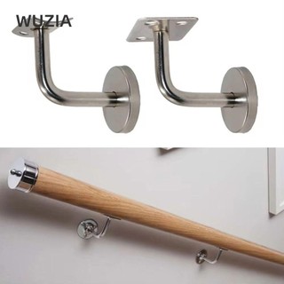 WUZIA 1 Cái Giá đỡ đường ray tay, Giá đỡ lan can cầu thang 60x60mm, Phụ kiện trang trí nhà cửa Hỗ trợ tường Giá đỡ lan can bằng thép không gỉ